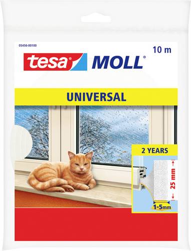 Tesa 05456-00100-01 Dichtband tesamoll Universal Weiß (L x B) 10m x 25mm 1St.