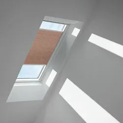 VELUX Wabenplissee Muskat 1165, PK06, GGU,Solar,VELUX,weiße Schiene