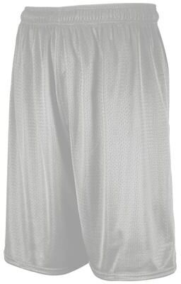 Russell Athletic RA659AFM Dri-Power Mesh Shorts in Grid Iron Silver size 4XL   Polyester 659AFM