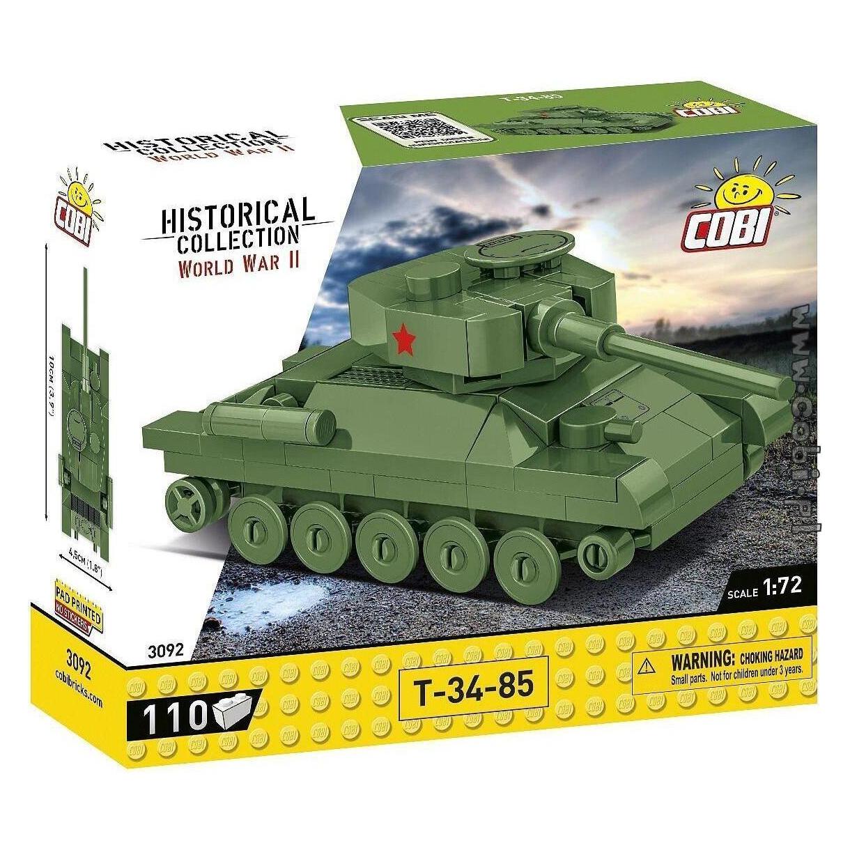 Cobi 3092 - 110 PCS HC WWII /3092/ T-34/85 (COBI-3092)