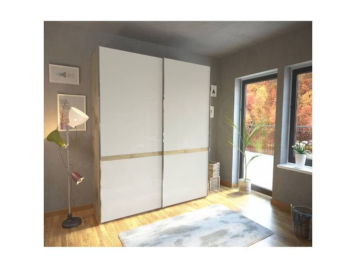 Armoire portes coulissantes Barcelona I 150 x 236cm Marron
