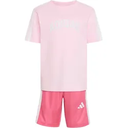 adidas Collegiate T-Shirt + Shorts Set Jungen HZ0882 - clear pink 98