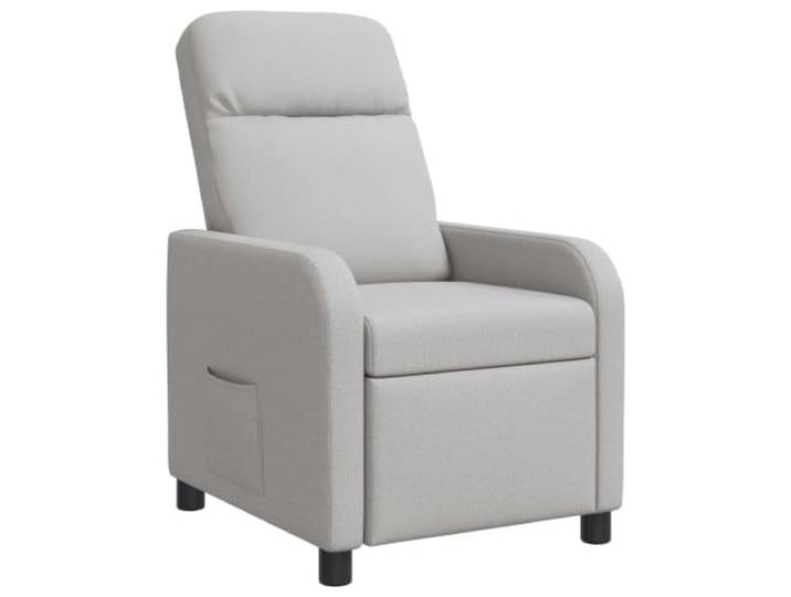 Relaxsessel mit 100% Polyester Stoff, Metall- und Holzrahmen, verstellbar Stabiler Rahmen, flache Armlehnen, pflegeleichter Stoff, modernes Design