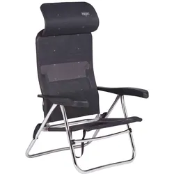 Crespo AL-205 Compact Beach Chair Strandstuhl grau