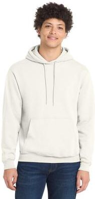 Port & Company PC78H Co Core Fleece Pullover Hooded Sweatshirt in Ivory size 3XL