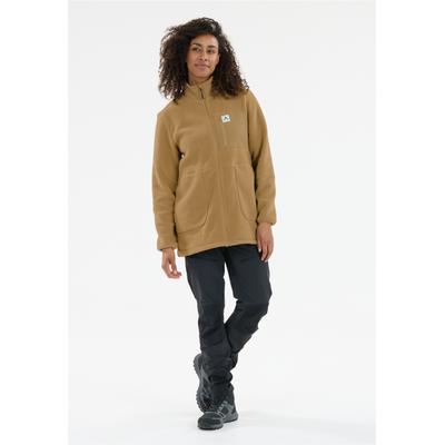 Fleecejacke WHISTLER "Felis", Damen, Gr. 36, braun, 100% Polyester, mehrfarbig, lang, hoch geschlossener Ausschnitt, Jacken Fleecejacke, aus atmungsaktivem Material