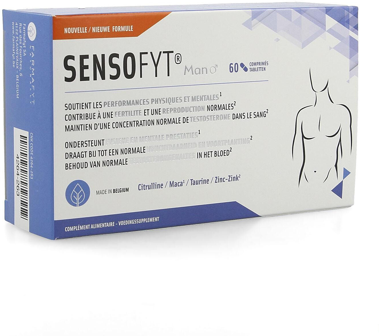 FARMAFYT - Sensofyt Man 60 Comprimés