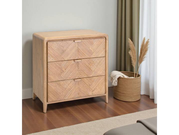 Commode 3 tiroirs en bois recyclé KEARNEY