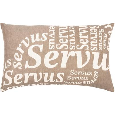 Dekokissen PAD "SERVUS", beige (natur), B:60cm L:35cm, Baumwolle, Dekokissen_Sitzkissen_Kissenhüllen, Made in Europe, Kissenhülle ohne Füllung, 1 Stück