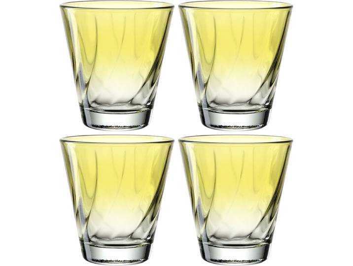 Leonardo TWIST Drinkglas 215ml geel - set/4