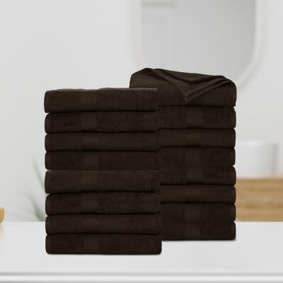 Ample Decor Plush Thick Highly Absorbent Cotton Bath Towels 30x54 Inch - 16 Piece