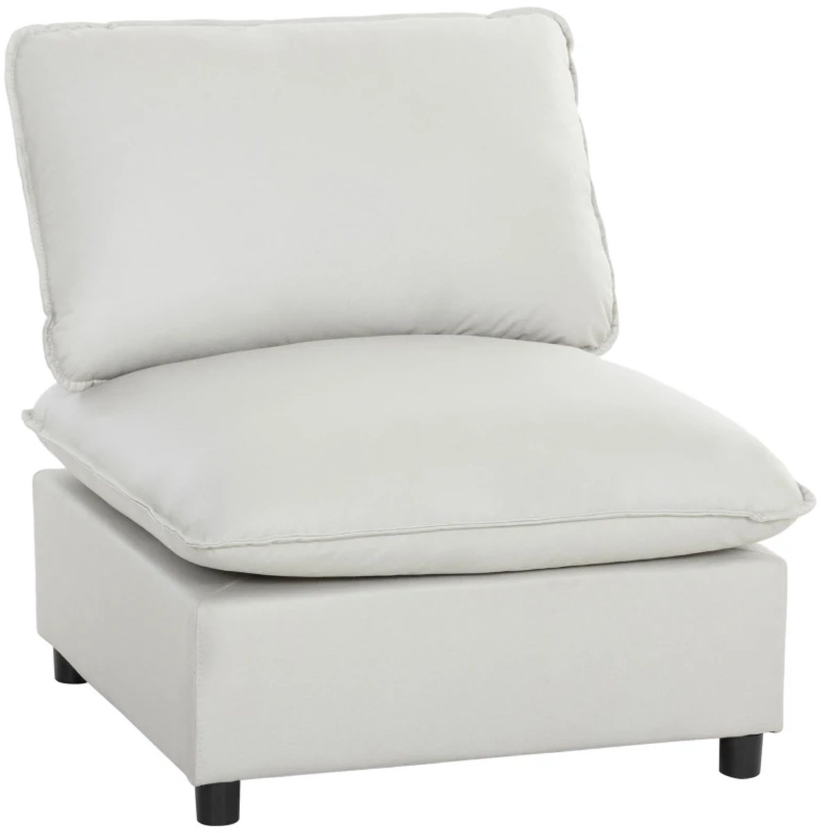 Zylaro Moderne Lederen Lounge Fauteuil voor Volwassenen - Grijs