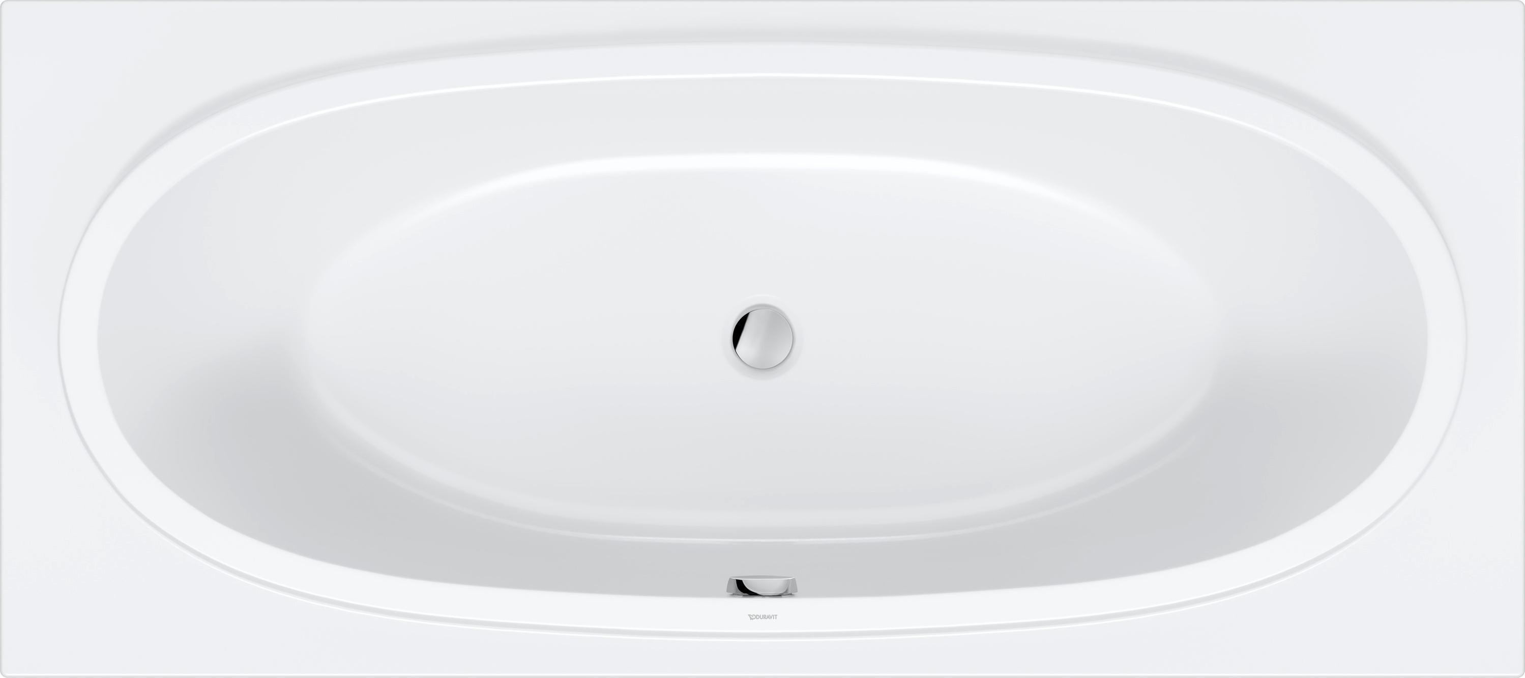 Duravit Badewanne Balcoon 180x80cm, EB-Version, 1 RS, weiß