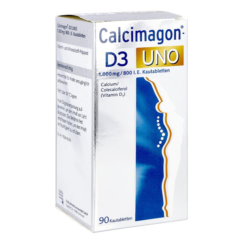 CHEPLAPHARM Arzneimittel GmbH Calcimagon-D3 UNO 1000mg/800 internationale Einheiten 05883599