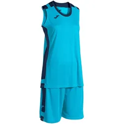 JOMA Lider Basketballtrikot + Shorts Set Mädchen 013 - türkis fluor 164