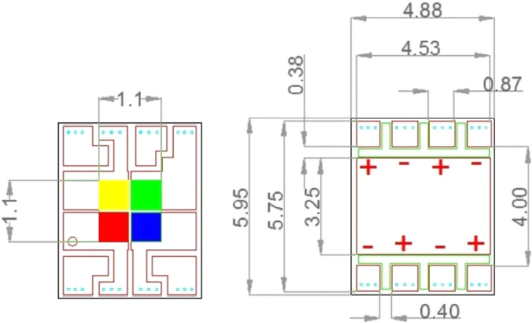 Ersatzteil Led Cob 40w Rgbw Led Ip Par 12x40 Qcl Zoom (Osr-40rgbw)