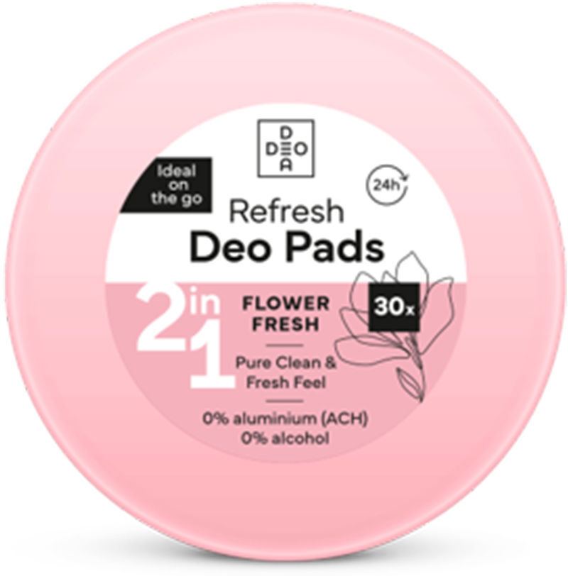 Deodea Disques déodorants parfum frais floral 30 unités