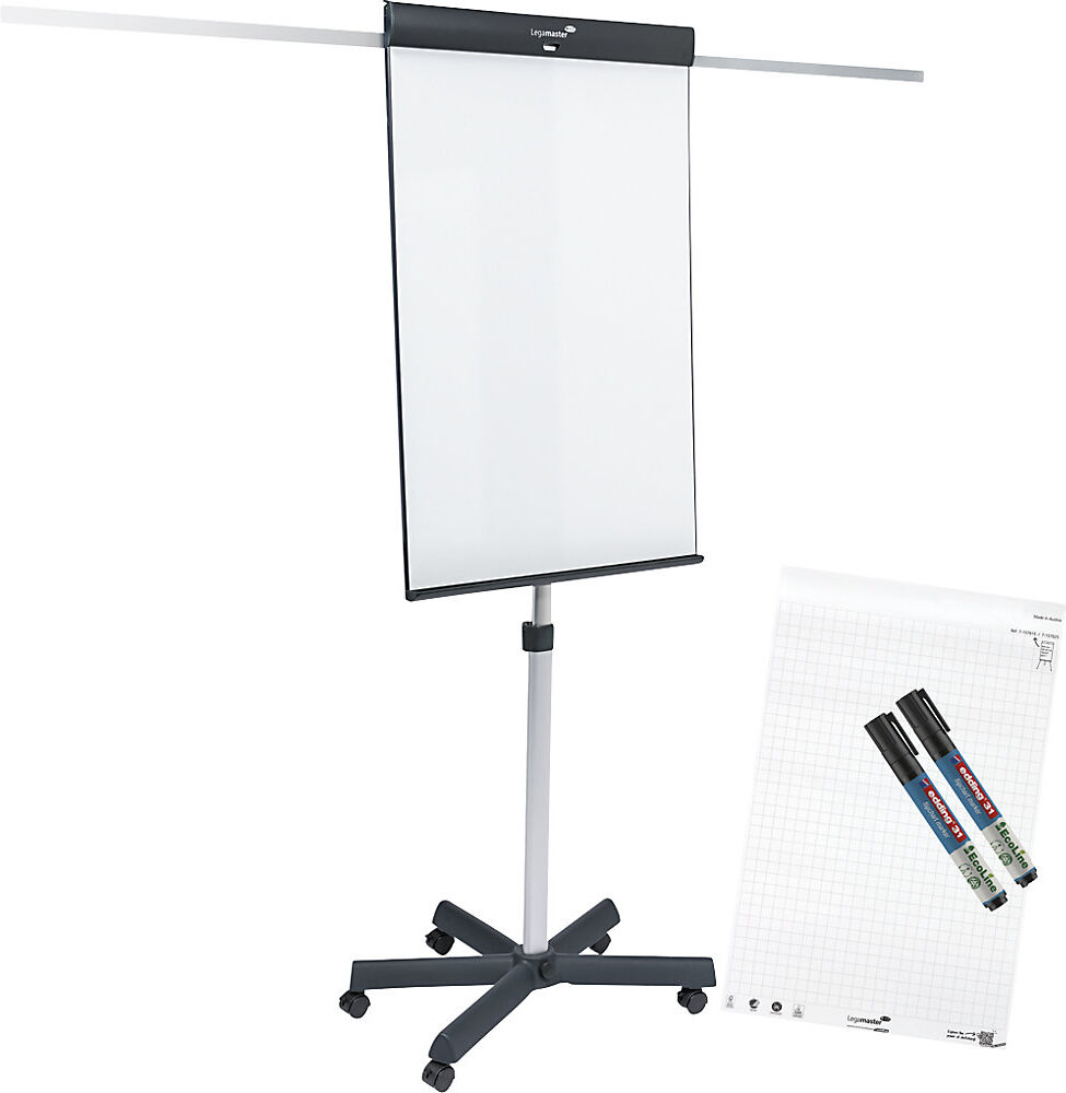 Flipchart SKETCH PRO, Stahl, lackiert, Sternfuß mit Rollen Legamaster