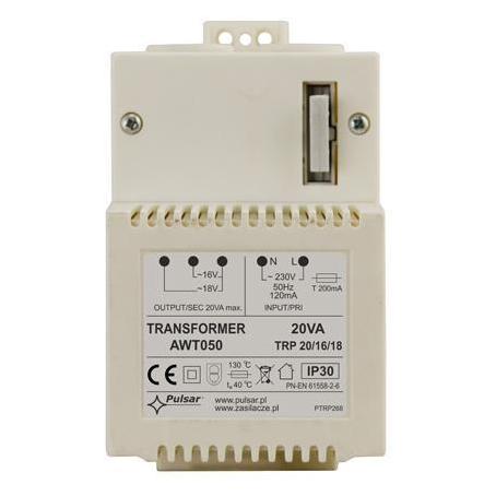 Pulsar Transformator AWT050 TRP 20VA/16V/18V (AWT050)