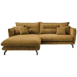 Wohnlandschaft Lava Goldfarben Cord