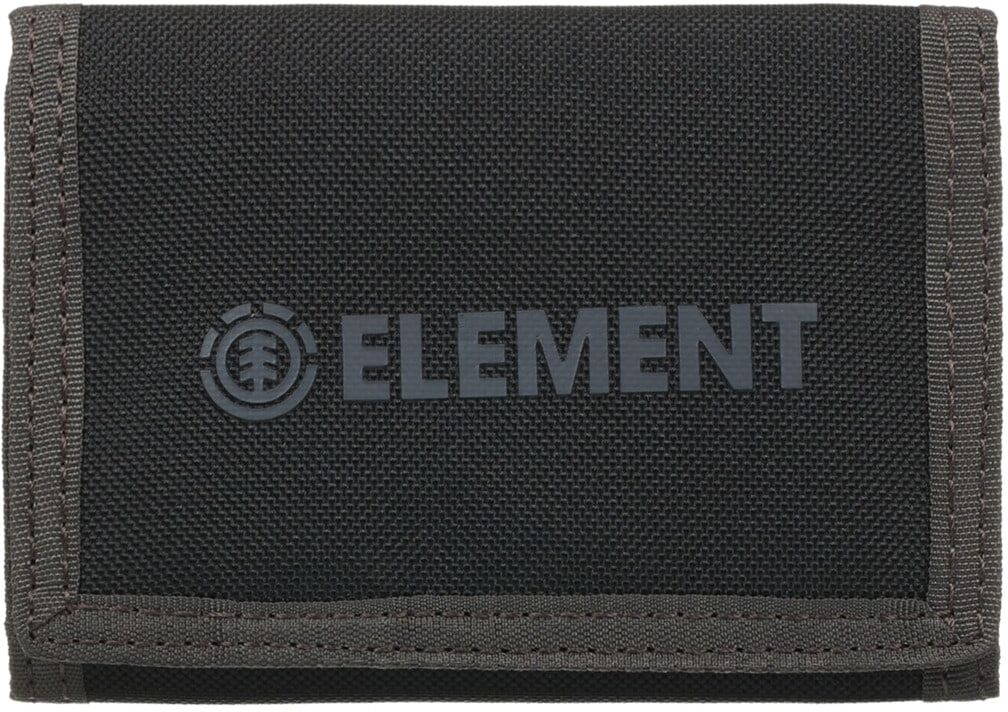 Brieftasche ELEMENT "Brand", Herren, schwarz (flint schwarz), Obermaterial: 100% Polyester., Kleinlederwaren Brieftasche