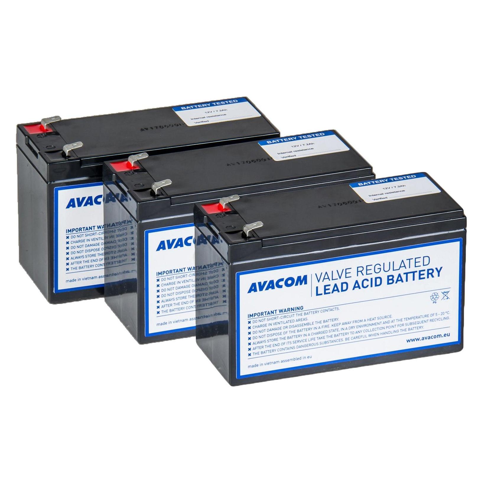 Long AVACOM baterie pro UPS CyberPower, EATON, Effekta, FSP Fortron, Legrand (AVA-RBP03-12072-KIT)