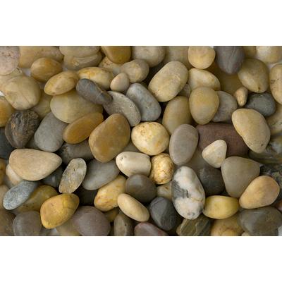 Fototapete ARCHITECTS PAPER "Pebble Stone Mixed", braun (beige, braun, creme), B:4m L:2,7m, Vlies, Tapeten, Vlies, Wand, Schräge