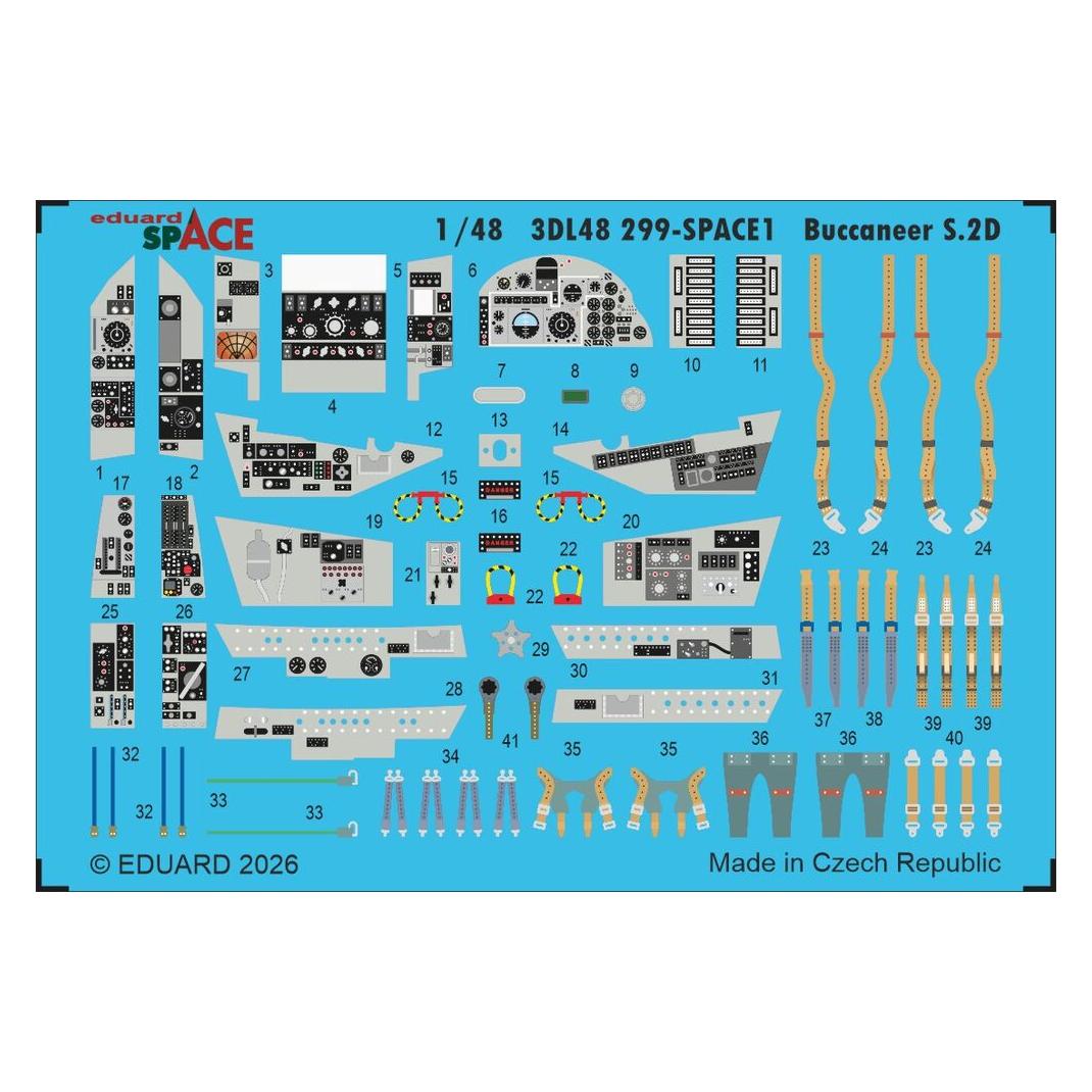Eduard Buccaneer S.2D SPACE for Trumpeter (3DL48299)