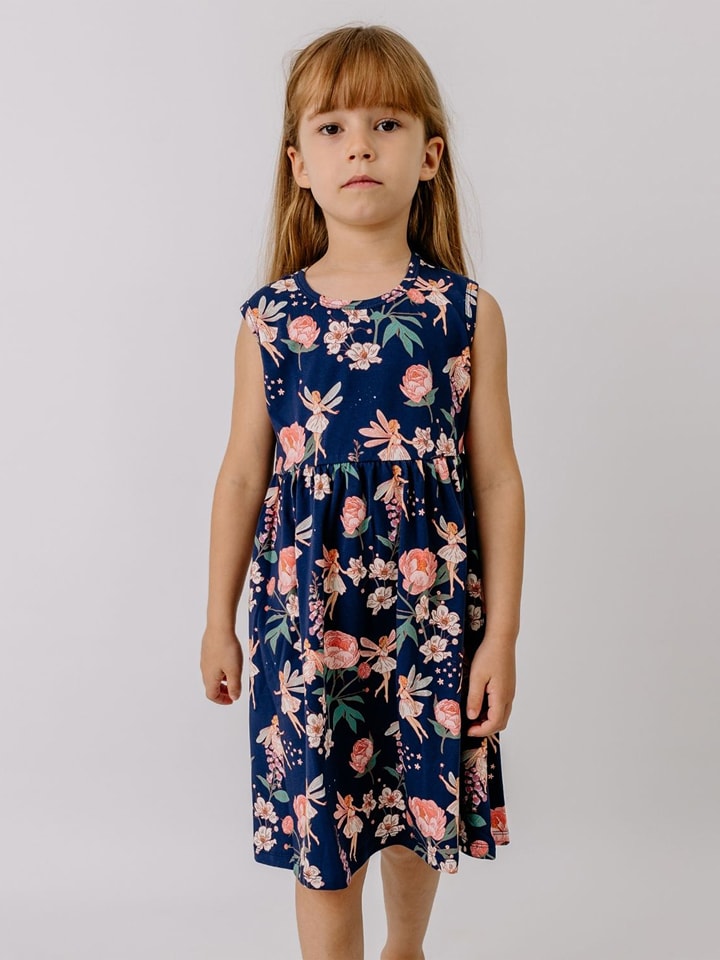 Walkiddy Kleid in Dunkelblau - 134