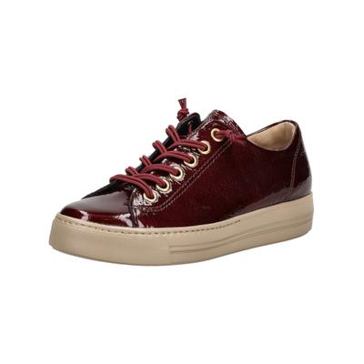 Sneaker PAUL GREEN "Paul Green Sneaker Leder", Damen, Gr. 40, rot (rot lack), Leder, Schuhe Sneaker