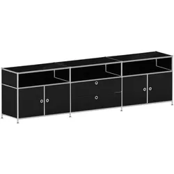 viasit Sideboard »System 4« halbes Fach schwarz, 227.9x61.9x40.4 cm