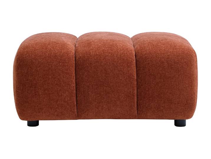 Hocker aus Strukturstoff in Terrakotta JUTINI