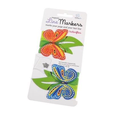 Line Markers Schmetterlinge – Magnetische Lesezeichen 2er-Set