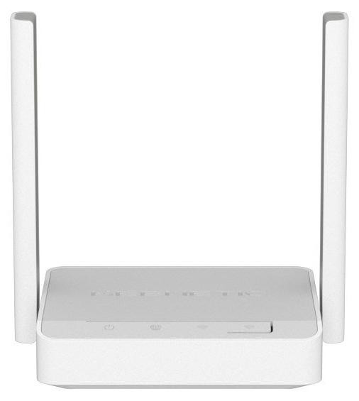 Keenetic Starter KN-1121 WLAN-router, Snel Ethernet, Enkelband 2,4 GHz, Wit/Grijs