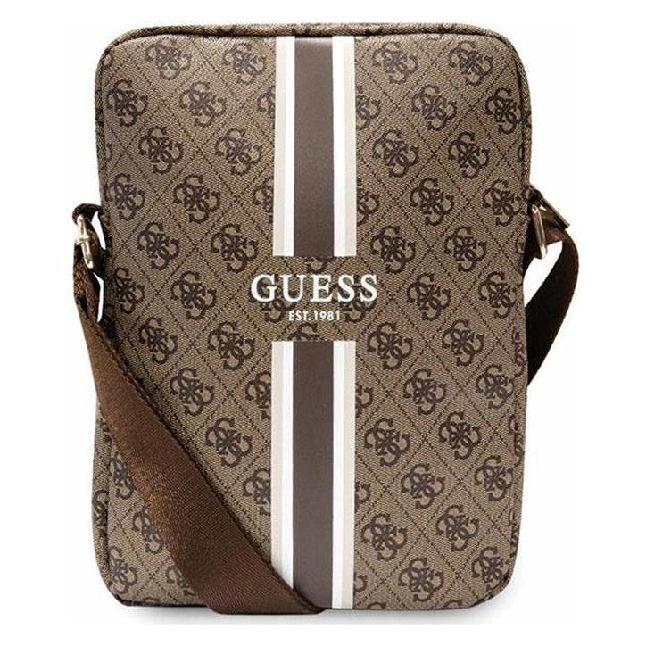 Guess PU 4G Printed Stripes Wallet Universal 10 Zoll - brown (Universal) (GUTB10P4RPSW)