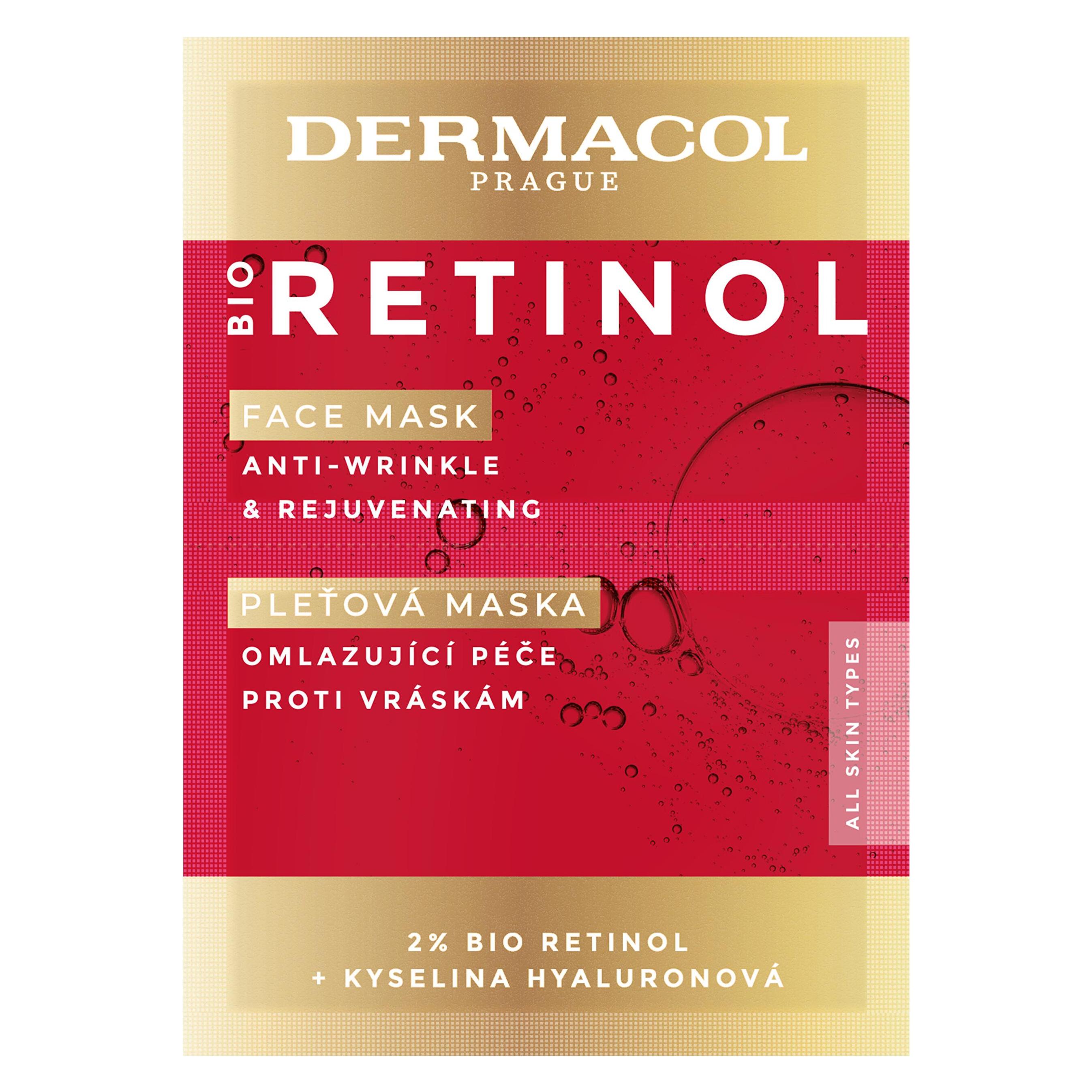 Dermacol Face mask Bio Retinol (Face Mask) 2 x 8 ml (16 ml) (8595003131773)