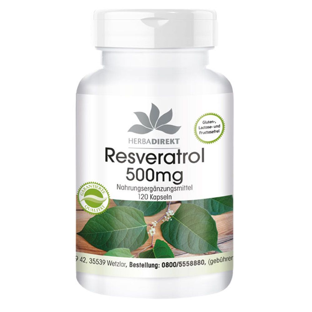 Resveratrol 500 mg Kapseln 120 St