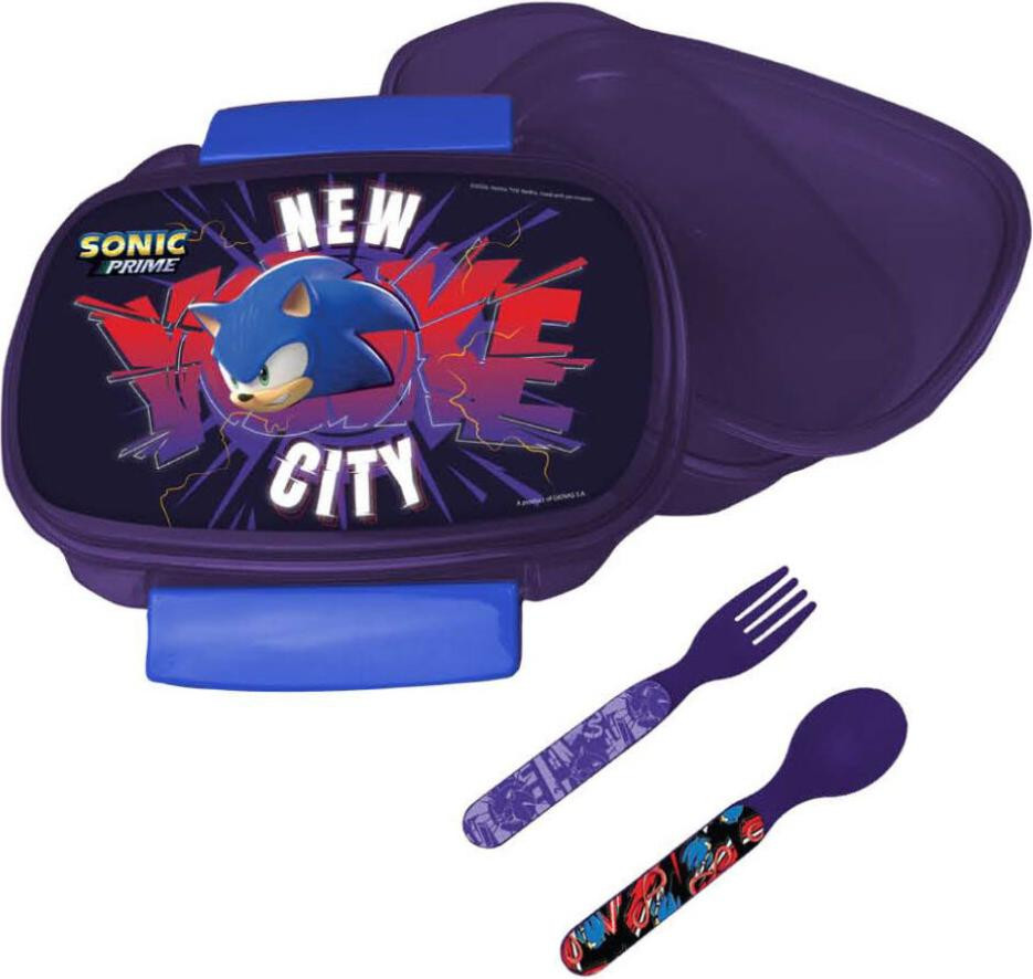 Sonic the Hedgehog sandwichdoos met bestekset van Giovas