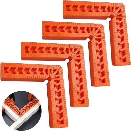 Hoek Klemmen Oranje - 4 Inch - Multi-Angle Schaal voor Houtbewerking
