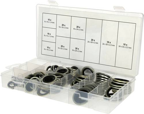 KS Tools 970.0760 Dichtungs-Sortiment Inhalt 150 Teile