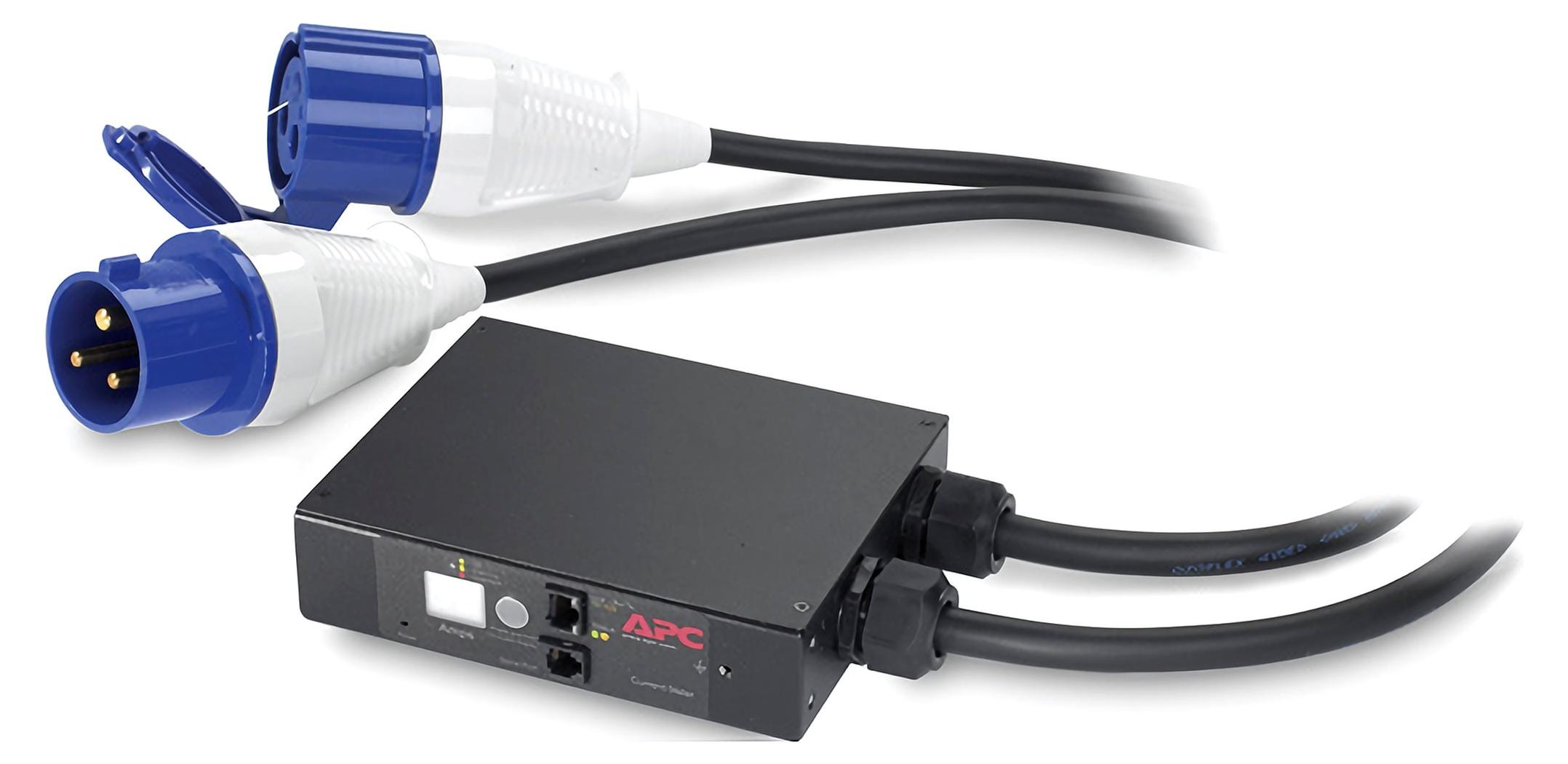 APC Lineares Strommessgerät, 32 A, 230 V, IEC309-32 A, 2P+G, Elektronisch, PlugIn einfügen, Leistungsstrom, Schwarz, A, LCD