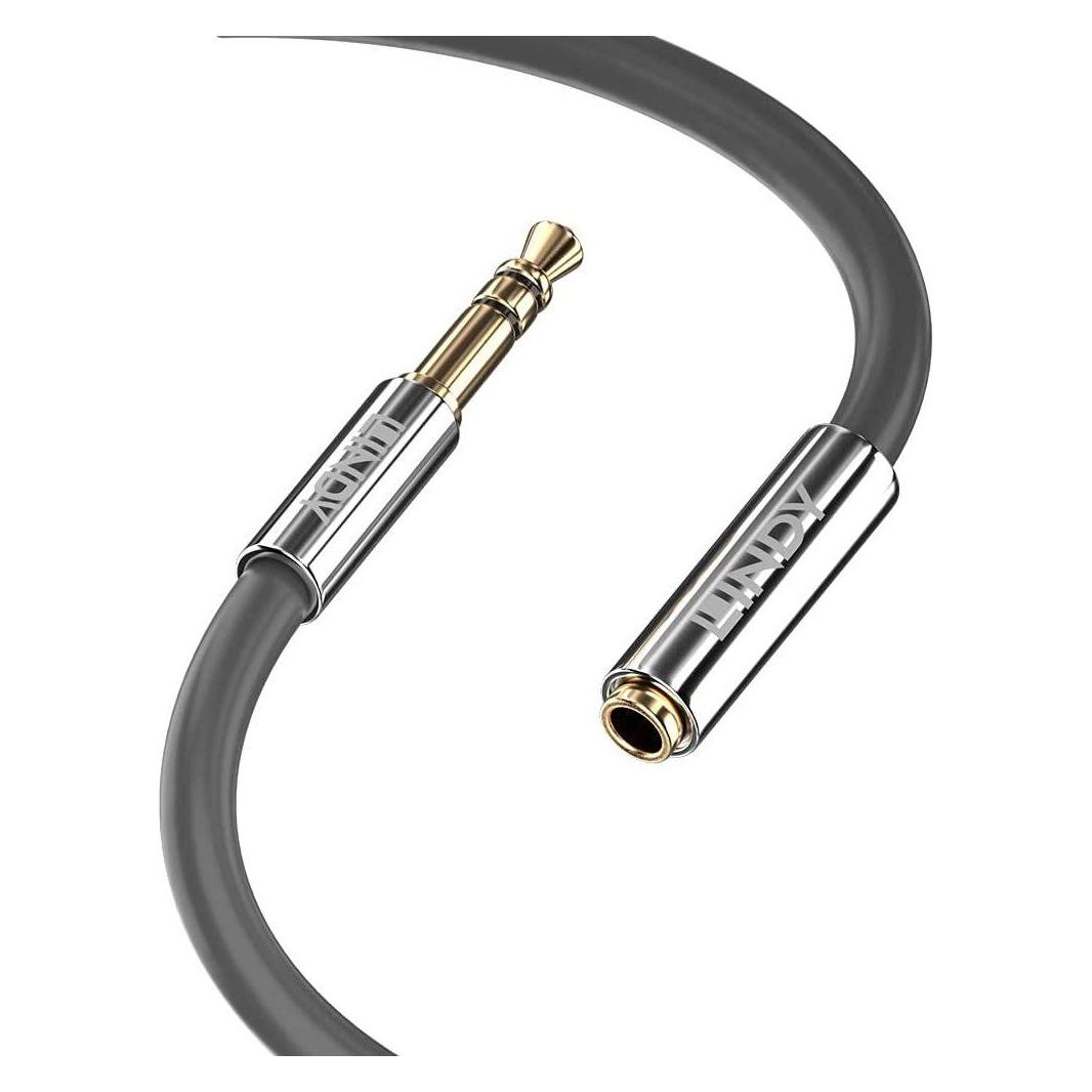 Lindy Audio Verlängerungskabel, Cromo Line (3 m, AUX Kabel, Cinch Kabel) (35329)