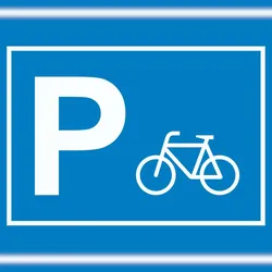 HB-Druck Fahrrad Parkplatz Schild waagerecht A1 (594x841mm)
