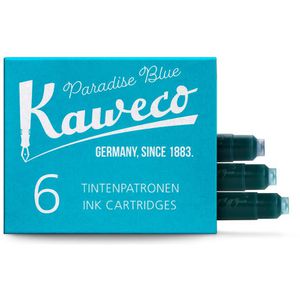 Kaweco Füllerpatronen K2830.04, Paradiesblau, 6 Stück