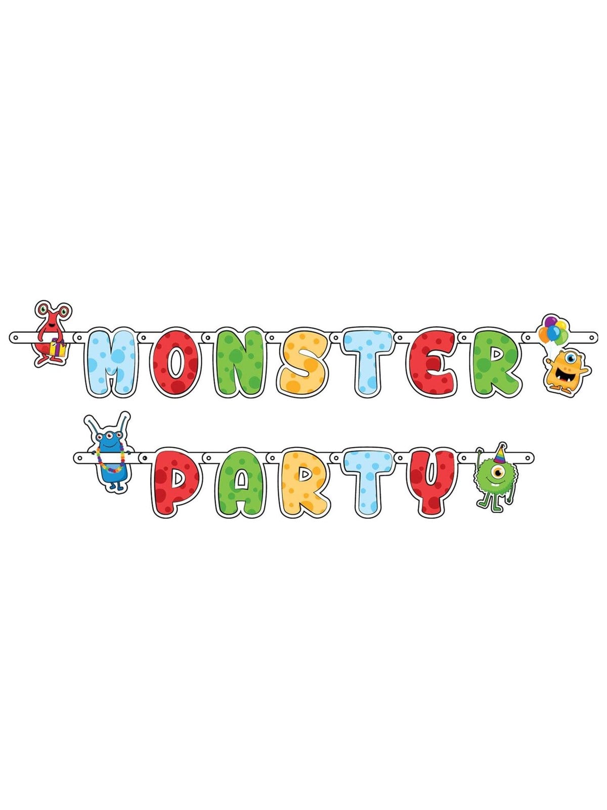 Haza Witbaard Letter Garland Monster Party