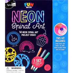 Kreativ-Set - Neon Spiral Art