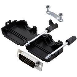 TRU COMPONENTS TCDPPK15BKHDP26K 7709416 D-SUB Stiftleisten-Set 180 ° Polzahl: 26 Lötkelch 1 St.