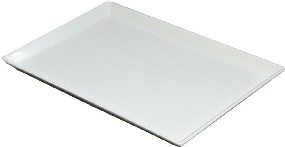 Tirolix Vassoio Rettangolare 35 x 24 cm Bianco Melamina