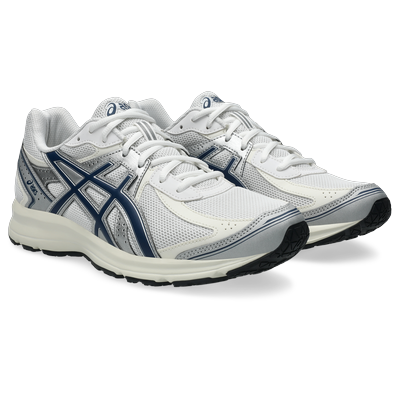 Sneaker ASICS SPORTSTYLE "JOG 100S", Damen, Gr. 37,5, blau (weiß, independence blau), Synthetik, Schuhe Sneaker