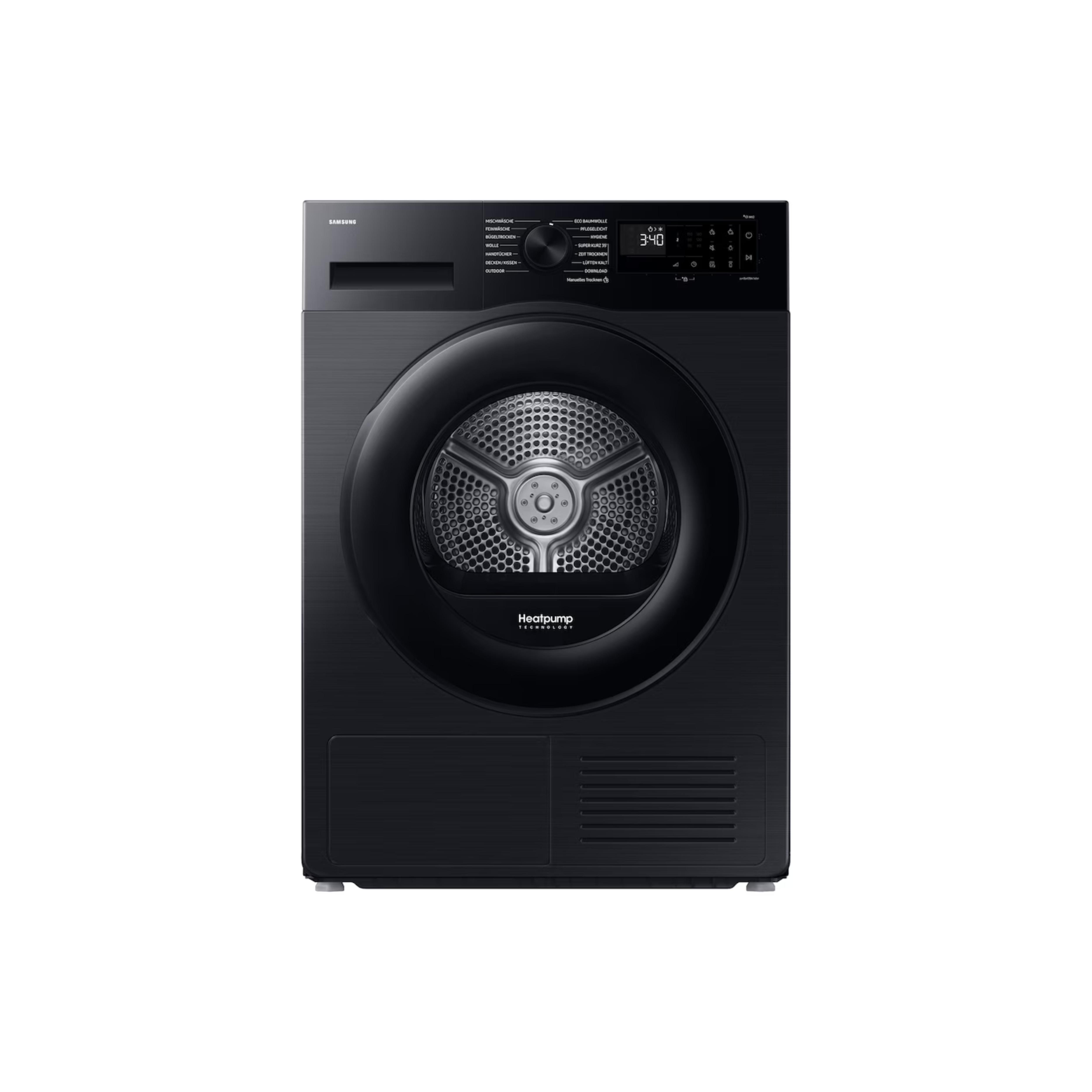 Samsung DV5000D Wärmepumpentrockner 9kg EEK C, schwarz DV90DG52A0ABEG